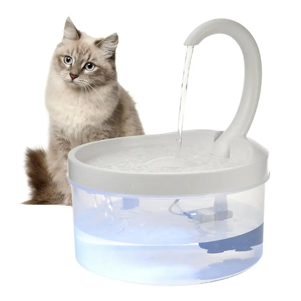 Meow-tastic H2O Party: The Posh Purr-fountain with Sparkly Blue Bling for Your Furry Hydration Enthusiasts!