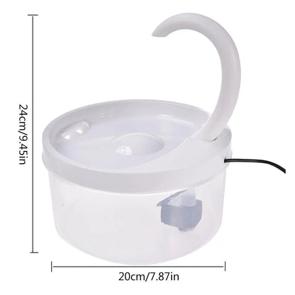 Meow-tastic H2O Party: The Posh Purr-fountain with Sparkly Blue Bling for Your Furry Hydration Enthusiasts!
