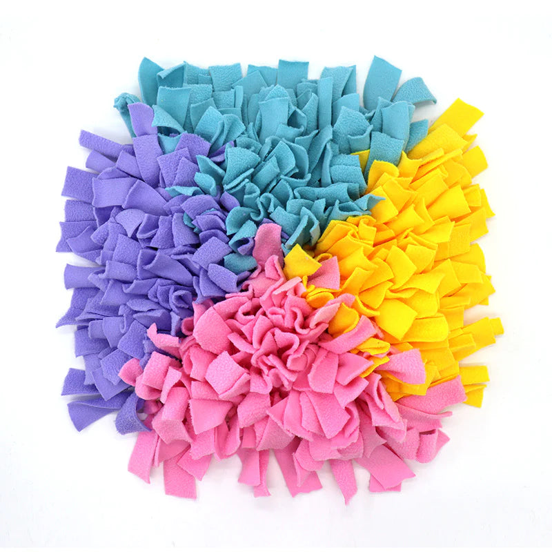 Furryforest Washable Snuffle Smelling Mats for Pet Dogs Anti-Slip Nose Training Blanket Sniffing Pads Dog Puzzle Toys